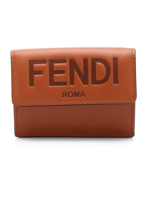 fendi trifold wallet|Fendi zipper wallet.